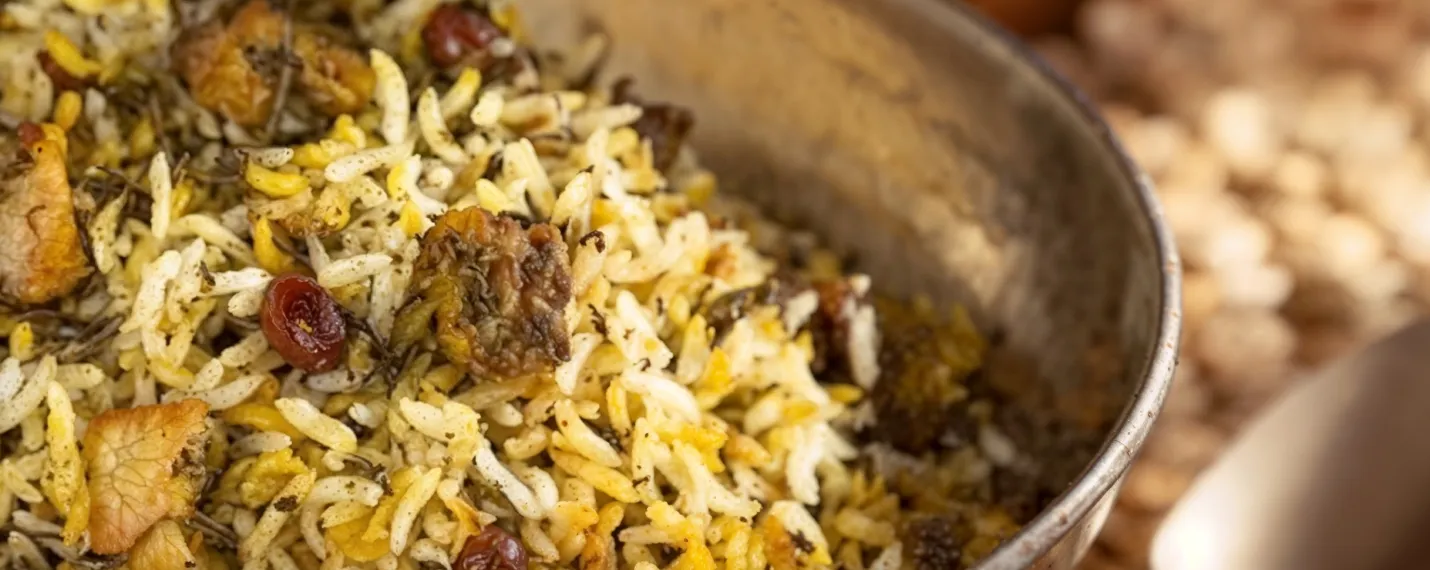 برنج دیشو غذاهای سنتی و محلی کیش
